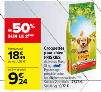 Carrefour Croquettes pour chien offre