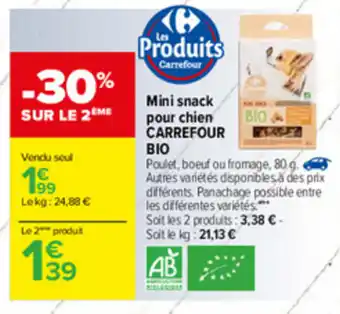 Carrefour Mini snack pour chien offre