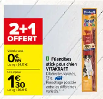 Carrefour Friandises stick pour chien offre