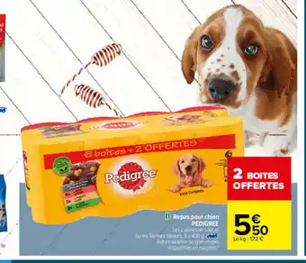 Carrefour Repas pour chien offre