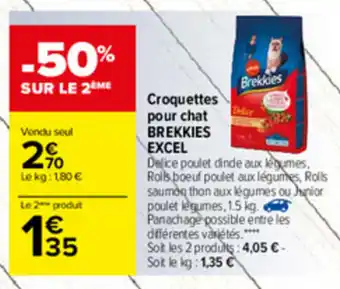 Carrefour Croquettes pour chat offre