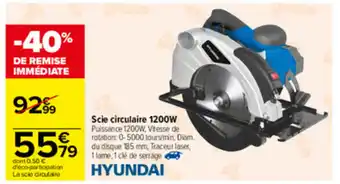 Scie circulaire 1200w