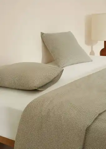 Housse de coussin vichy 50x50Â cm (lot de 2)