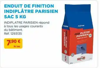 Doras Enduit De Finition Indiplâtre Parisien Sac 5 Kg offre