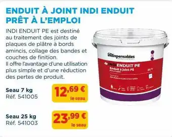 Enduit à Joint Indi Enduit Prêt à L'emploi
