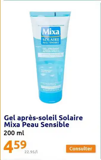 Action Gel Après-soleil Solaire Mixa Peau Sensible offre