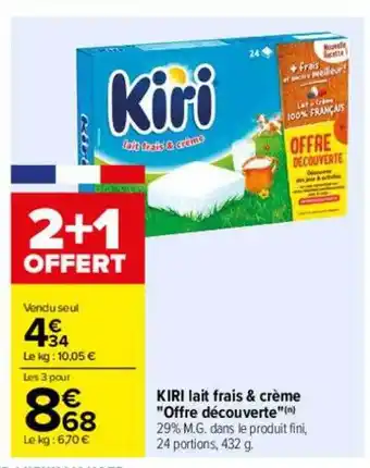 Carrefour Kiri Lait Frais & Crème offre