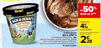 Carrefour Crème Glacée Ben & Jerry's offre