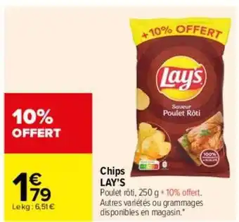 Carrefour Chips Lay's offre