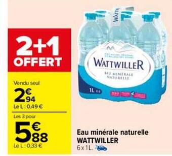 Carrefour Eau Minérale Naturelle Wattwiller offre
