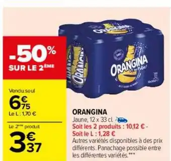 Carrefour Orangina offre
