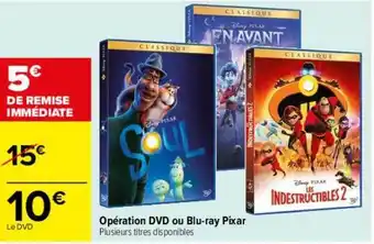 Opération Dvd Ou Blu-ray Pixar