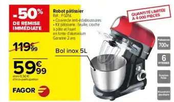 Carrefour Robot Pâtissier Fagor offre
