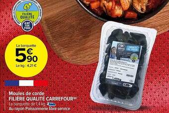 Carrefour Market Moules De Corde Filière Qualité Carrefour offre