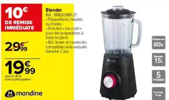 Carrefour Blender Mandine offre