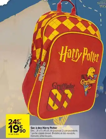 Carrefour Market Sac à Dos Harry Potter offre