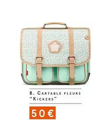 Monoprix Cartable Fleurs offre