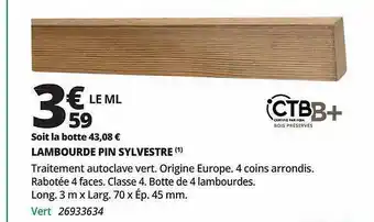 Lambourde Pin Sylvestre
