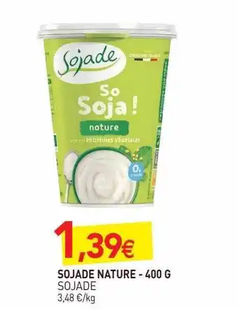 naturéO Sojade Nature - 400 G offre