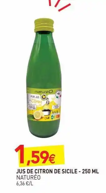 Jus De Citron De Sicile Naturéo - 250 Ml