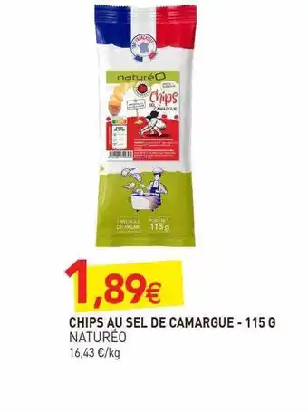 naturéO Chips Au Sel De Camargue Naturéo - 115 G offre