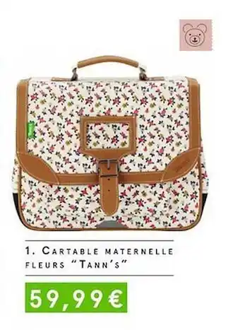 Monoprix Cartable Maternelle Fleurs offre