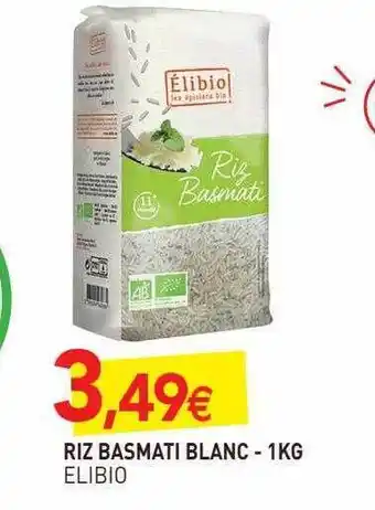 naturéO Riz Basmati Blanc Elibio - 1 Kg offre