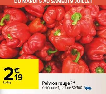 Carrefour Poivron rouge offre