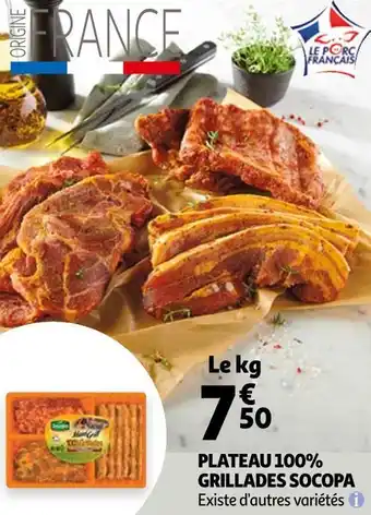 Auchan Socopa plateau 100% grillades offre