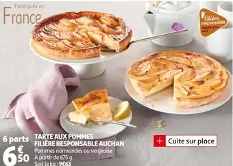 Auchan Filière responsable auchan tarte aux pommes offre