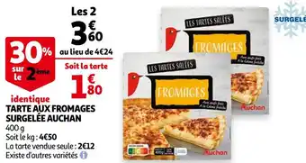 Auchan tarte aux fromages surgelée