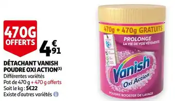 Auchan Vanish détachant poudre oxi action offre