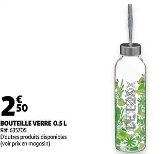 Auchan Bouteille verre 0.5 l offre