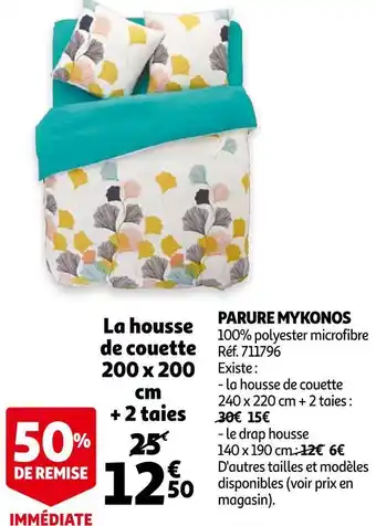Auchan Mykonos parure offre