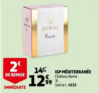 Auchan Château berne igp méditerranée offre