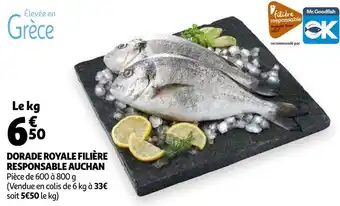 Auchan Filière responsable auchan dorade royale offre