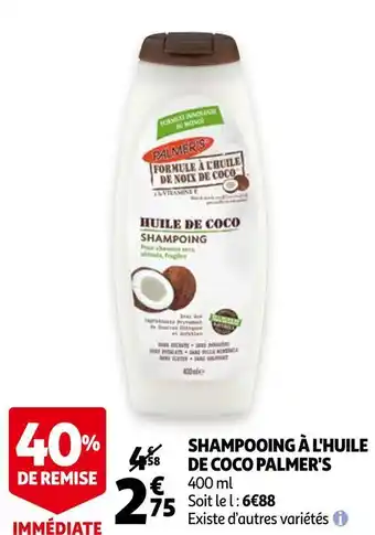Auchan Palmer's shampooing à l'huile de coco offre