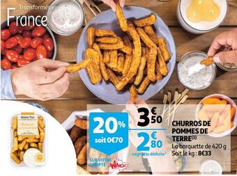 Auchan Churros de pommes de terre offre