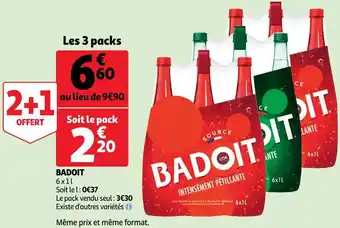 Auchan Badoit badoit offre
