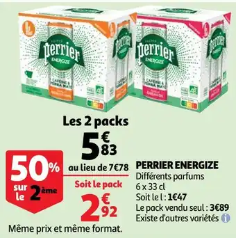 Auchan Perrier perrier energize offre