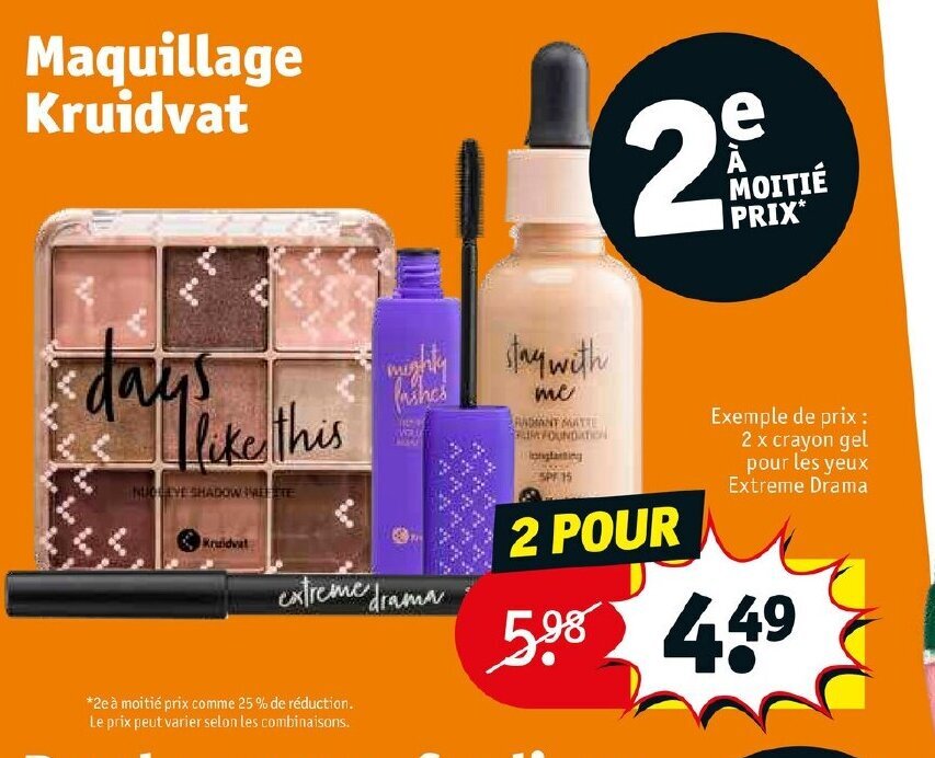 Promo Maquillage Kruidvat chez Kruidvat