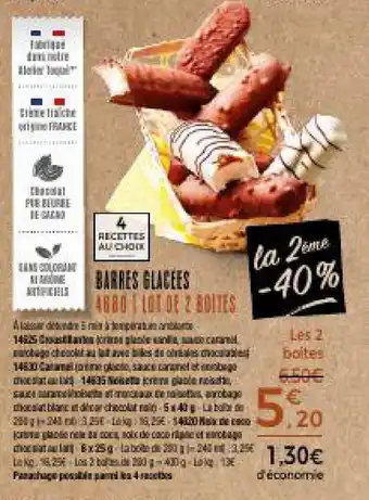 Thiriet Barres glacees offre