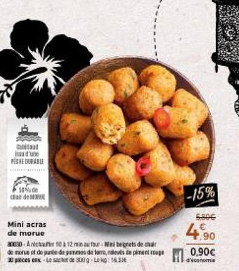 Thiriet Mini acras de morue offre