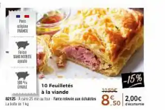Thiriet 10 feuilletés à la viande offre