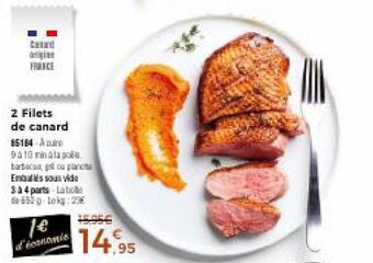 Thiriet 2 filets de canard offre