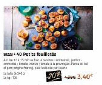 Thiriet 40 petits feuilletés offre