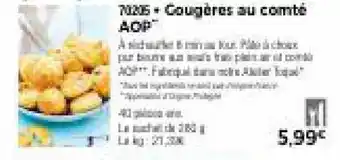 Thiriet Gougères au comté AOP offre