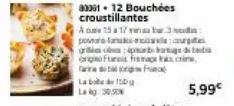 Thiriet 12 bouchées croustillantes offre