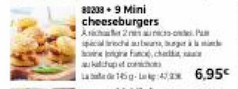 9 mini cheeseburgers