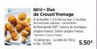 Thiriet Duo de crousti'fromage offre